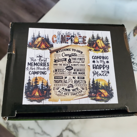 Camping is My Happy Place  Camping Quotes 30oz Tumbler with duo lids 🎉sale - Picture 3 of 9